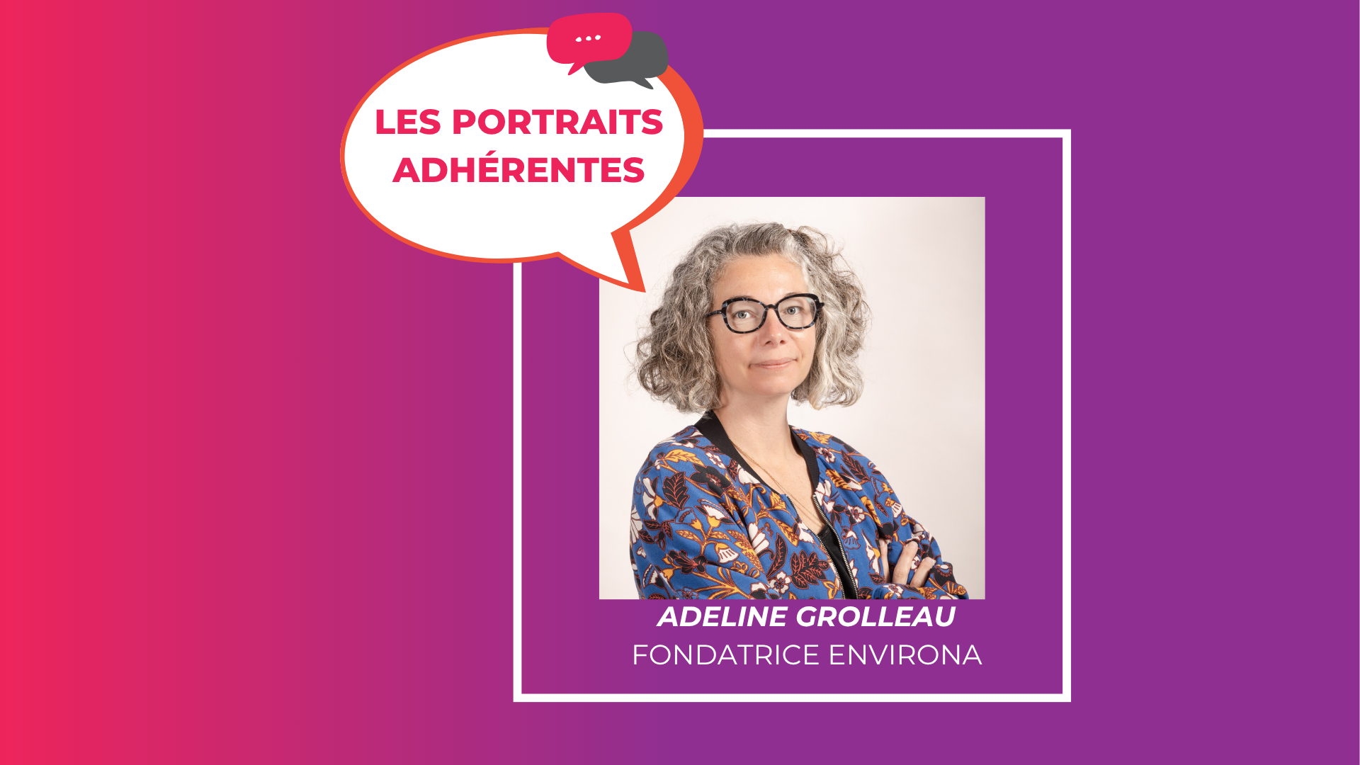 Portrait adhérente : Adeline Grolleau
